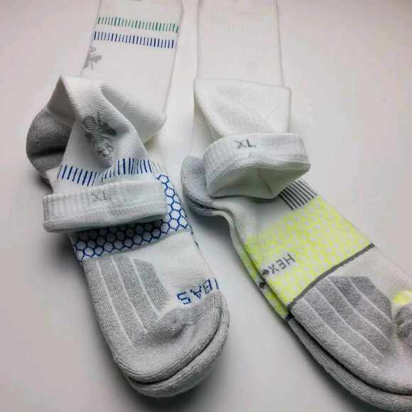 Bombas Hex Tec Tennis Calf Socks Lot Of 2 Pairs Size XL (All Labeled Rights) - Picture 3 of 4
